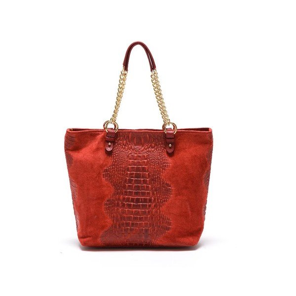 Usnjena torbica Carla Ferreri 863 Rosso-image-1