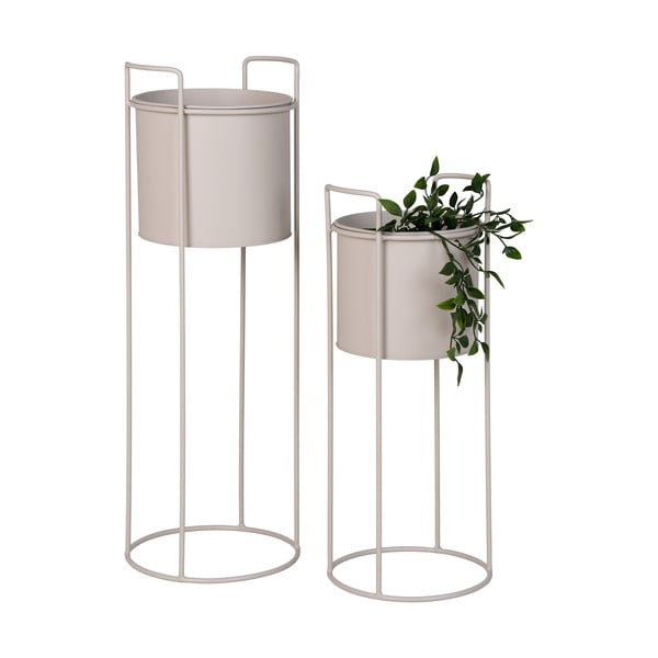 Kovinski podstavki za cvetlične lonce v kompletu 2 ks ø 21,5 cm Rabo – House Nordic-image-4