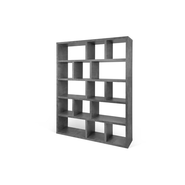 Siv regal v betonskem dekorju 150x198 cm Berlin – TemaHome-image-2