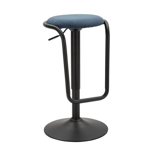 Modrozelen/črn oblazinjen barsko stol z nastavljivo višino (višina sedeža 61 cm) Destiny – Mauro Ferretti