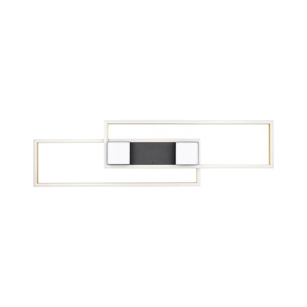 Črno-zlata zatemnitvena LED stropna svetilka z daljinskim upravljalnikom 28x100 cm Albany – Trio-image-3