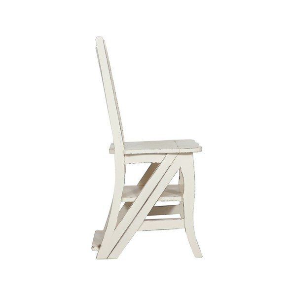 Beli mahagonijev stol in zložljiva lestev v enem Biscottini Claudia-image-3