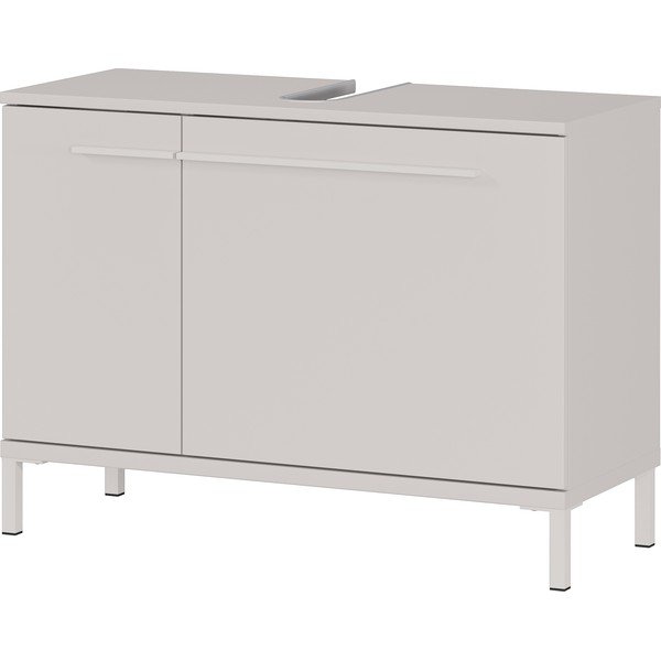 Kremno bela omarica za pod umivalnik v mat dekorju 80x59 cm Laurino – Germania