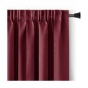 Bordo rdeča zavesa za delno zatemnitev 140x270 cm Kierra – Restilo