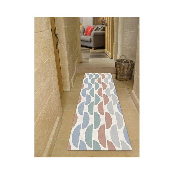Floorita Halfmoon sivo-modra preproga, 60 x 115 cm-image-4