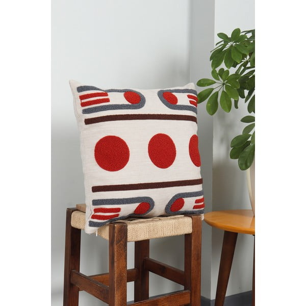 Lanena prevleka za blazino 43x43 cm Geometrik – Mioli Decor-image-2