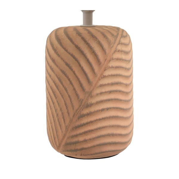 Opečnato oranžna in kremno bela namizna svetilka s tekstilnim senčilom (višina 39 cm) – Casa Selección-image-2