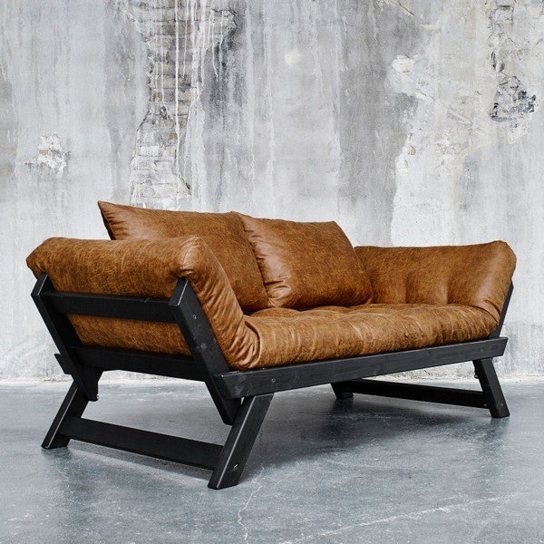 Kavč Karup Vintage Bebop Black/Cognac-image-3