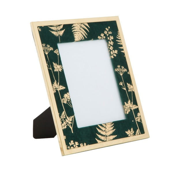 Zeleno-zlat okvir za namizne fotografije Mauro Ferretti Glam, 15 x 20 cm