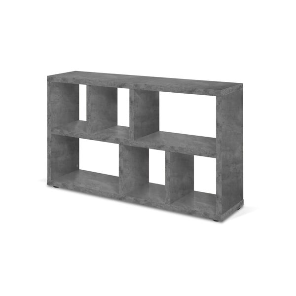 Siv regal v betonskem dekorju 150x83 cm Berlin – TemaHome-image-4