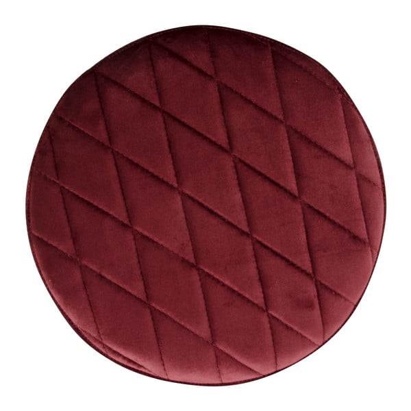 Rdeč žametni tabure House Nordic Ejby, ø 34 cm-image-2