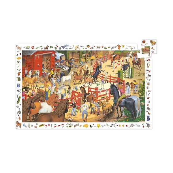 Otroška sestavljanka Djeco Observation Horses-image-3