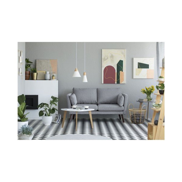 Svetlo siva 2 sedežna garnitura Mazzini Sofas Elena-image-2