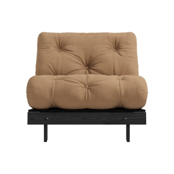 Rjav fotelj Roots Black Night – Karup Design-image-3