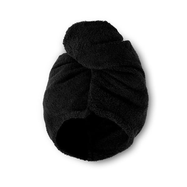 Črne hitro sušeče bombažne brisače za lase v kompletu 2 ks 20x13 cm Quick Dry – Catherine Lansfield