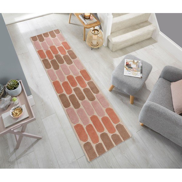 Oranžna volnena preproga Flair Rugs Fossil, 60 x 230 cm-image-4