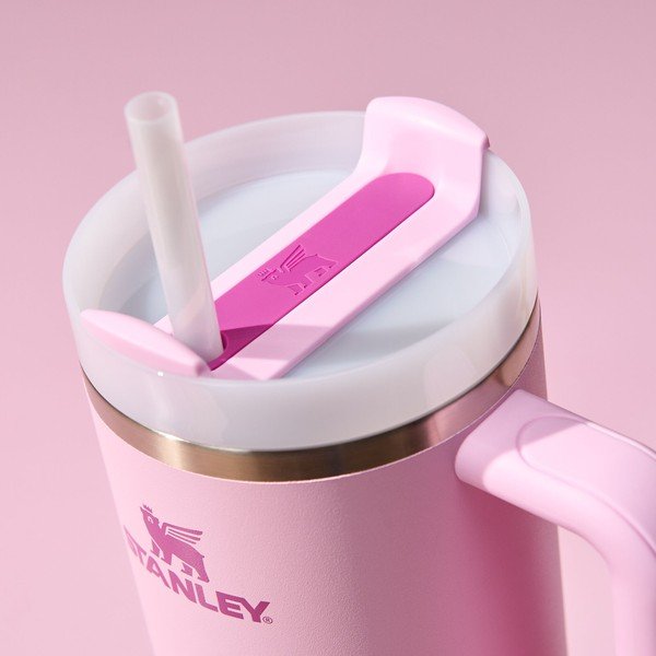 Rožnata termovka s slamico iz nerjavečega jekla 1,18 l Quencher H2.0 FlowState Tumbler Cherry Blossom – Stanley-image-3