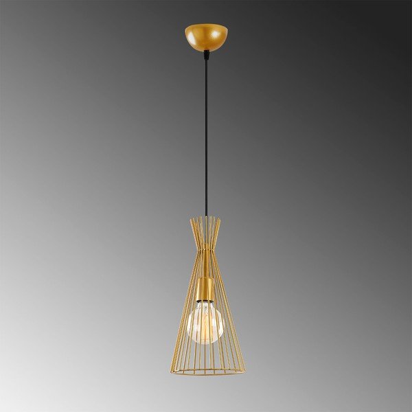 Viseča svetilka v zlati barvi s kovinskim senčnikom ø 20 cm Mezopotamya – Opviq lights-image-4