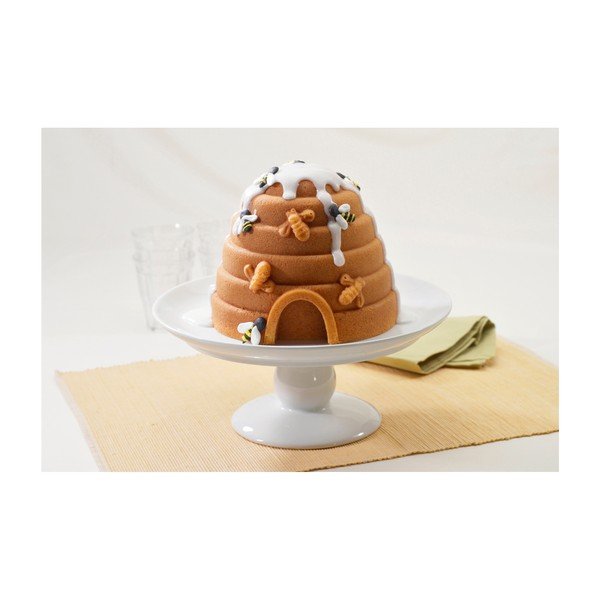 Model za kolač v obliki čebeljega panja Nordic Ware Bee Hive, 2,4 l-image-3