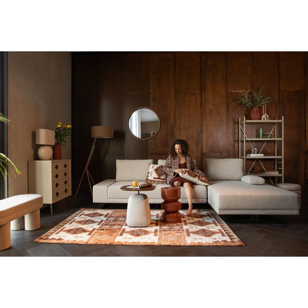 Svetlo rjava stoječa svetilka s tekstilnim senčilom (višina 150 cm) Murphy – Dutchbone-image-2