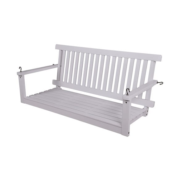 Bela lesena vrtna gugalnica Augusta - Garden Pleasure-image-1