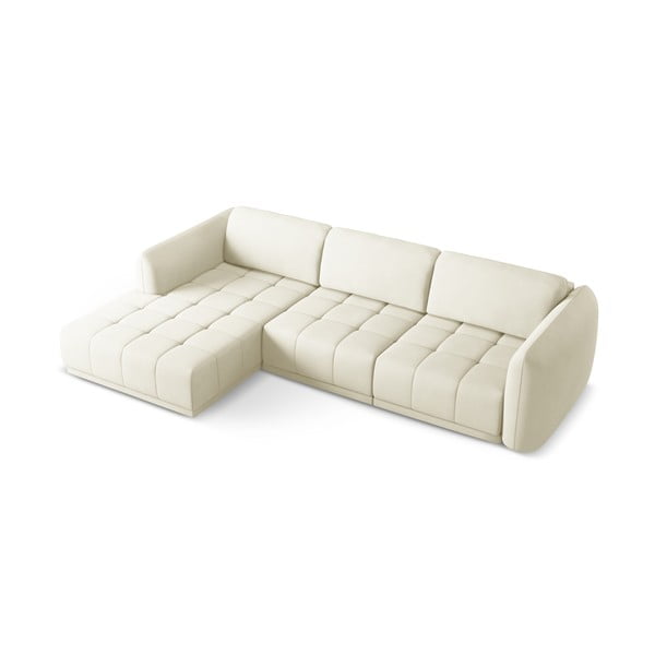 Bela kotna sedežna garnitura (levi kot) Hoku – Makamii-image-3