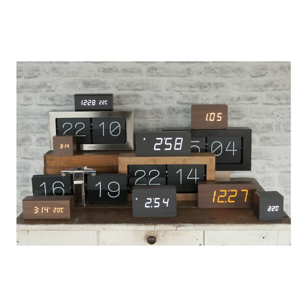 Lesena budilka Karlsson Tube, 21 x 9 cm-image-2