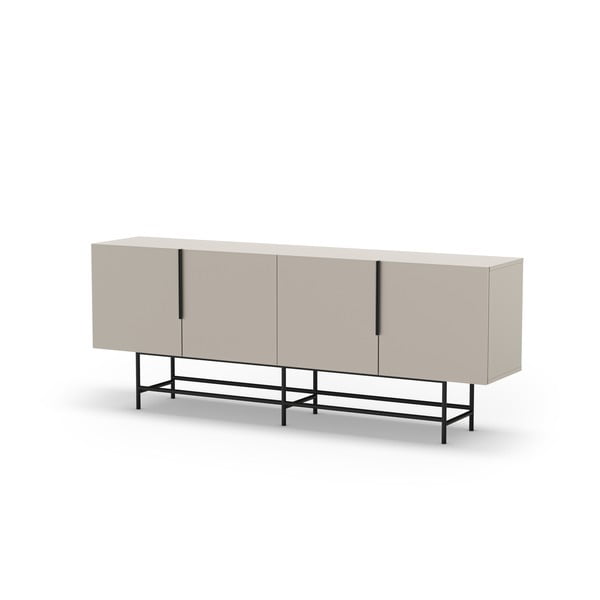 Kremno bela nizka komoda 200x77,5 cm Eldia – Marckeric-image-4