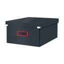 Siva kartonasta škatla za shranjevanje s pokrovom 48x37x20 cm Click&Store – Leitz