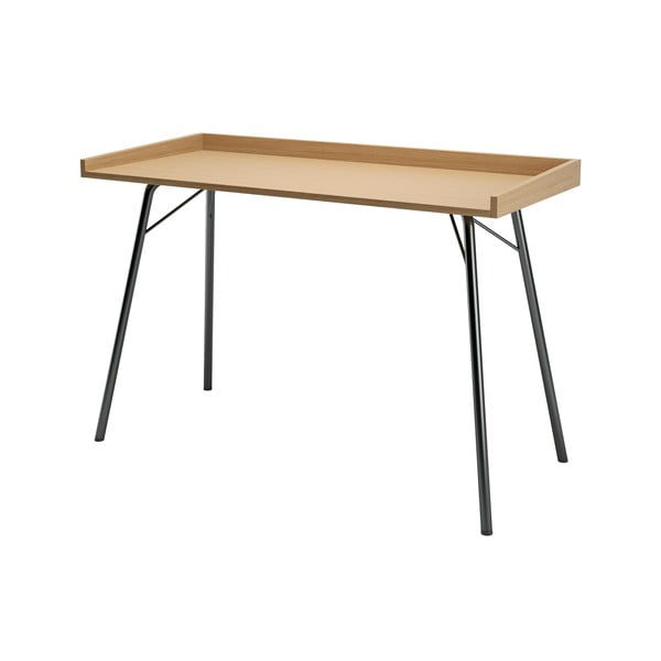 Pisalna miza s hrastovo ploščo 52x115 cm Rayburn - Woodman