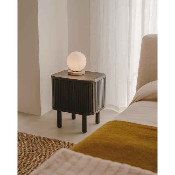 Temno rjava nočna omarica Mailen – Kave Home-image-1