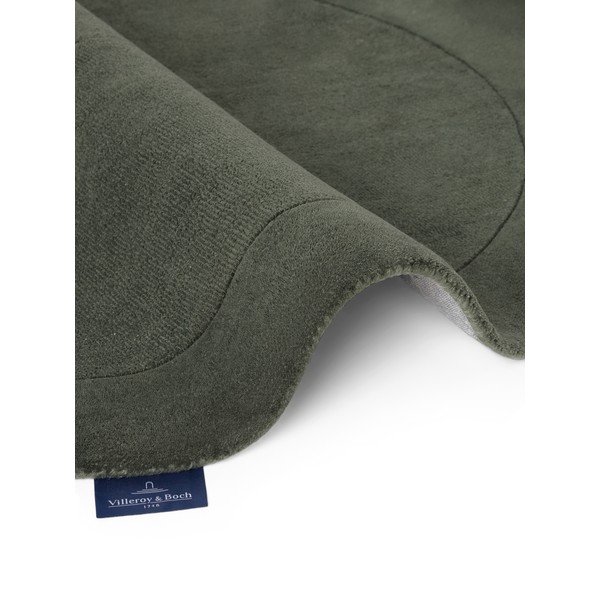 Temno zelena ročno tkana okrogla preproga iz mešanice volne ø 150 cm Kivi – Villeroy&Boch-image-4