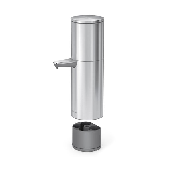 Jeklen stenski avtomatski dozirnik za milo v mat srebrni barvi 946 ml – simplehuman