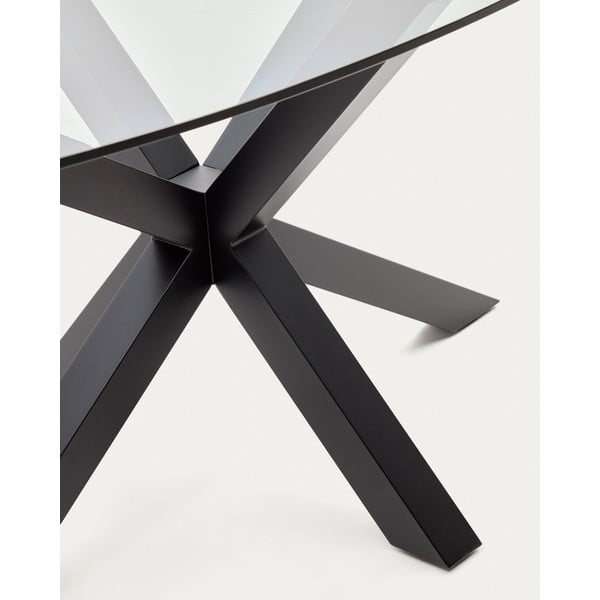 Jedilna miza s stekleno mizno ploščo 100x200 cm Argo – Kave Home-image-4