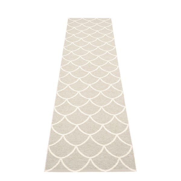 Kremno bel zunanji in notranji tekač 70x300 cm Kotte Linen – Pappelina