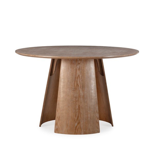 Okrogla jedilna miza v hrastovem dekorju ø 120 cm Zuri – MOME