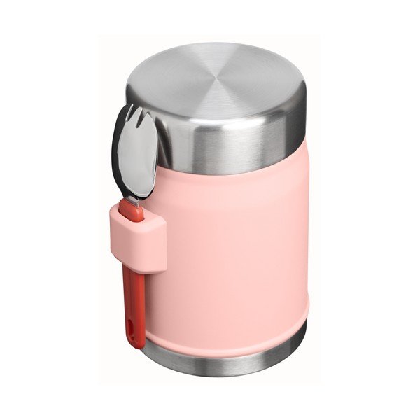 Breskova termovka za hrano iz nerjavečega jekla 400 ml Legendary Food Jar + Spork Peach Rose – Stanley-image-3