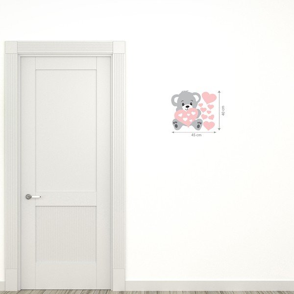 Stenska nalepka Ambiance Teddy Rose-image-1