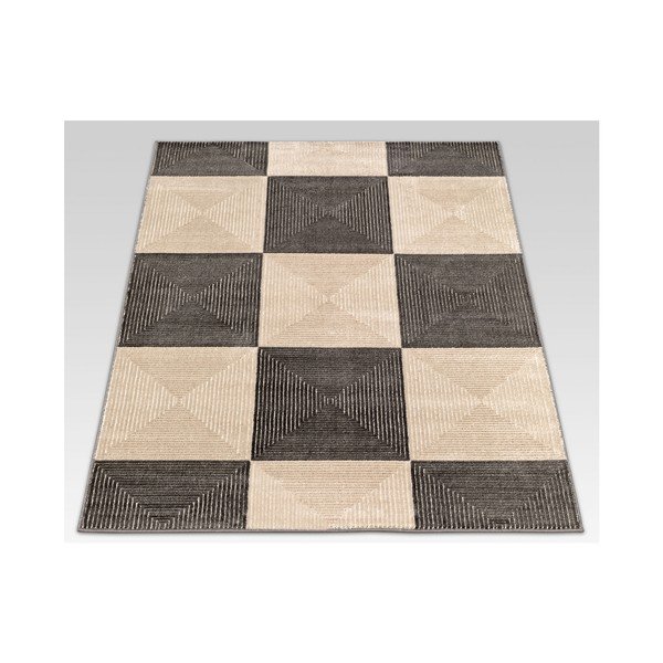 Preproga Webtappeti Reflex Brown Chess, 140 x 200 cm-image-1