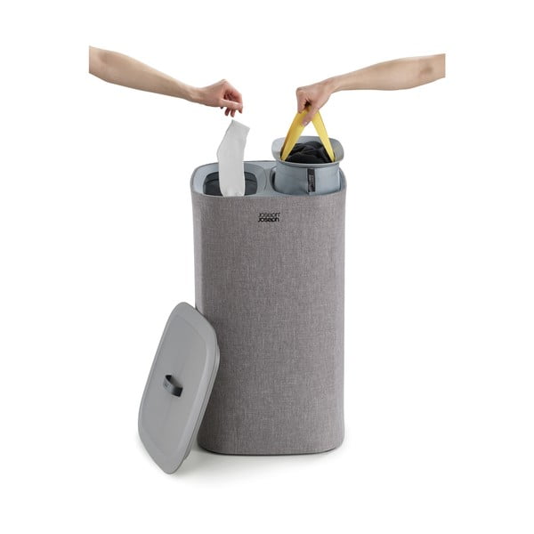 Siva tekstilna košara za perilo Joseph Joseph Joseph Tota, 60 l-image-4