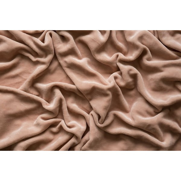 Rjava napenjalna rjuha iz mikropliša 180x200 cm – Jerry Fabrics-image-3