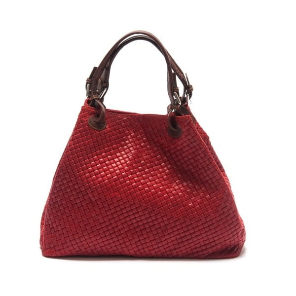 Rdeča usnjena torbica Isabella Rhea Illex