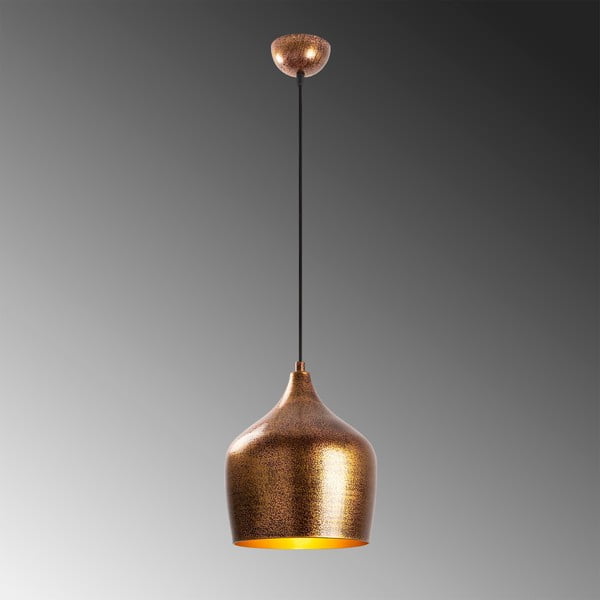Viseča svetilka v bakreni barvi s kovinskim senčnikom ø 20 cm Murek – Opviq lights