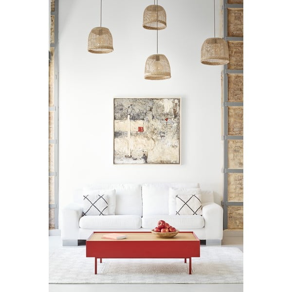 Temno rdeča kavna mizica Teulat Arista-image-1