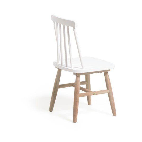 Otroški stol iz belega gumijastega lesa Kave Home Kristie-image-4