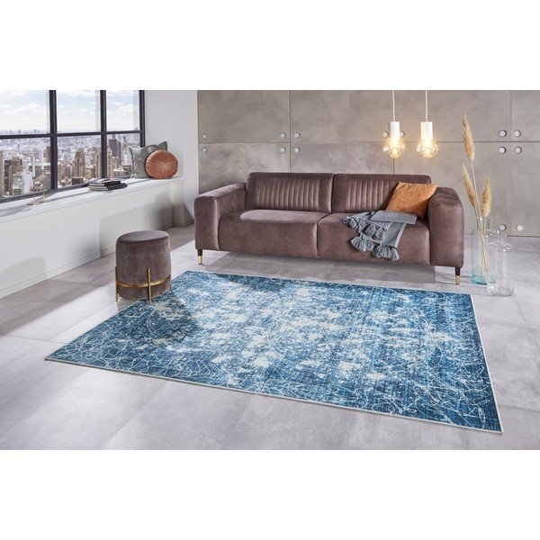 Modra preproga 150x80 cm - Ragami-image-1