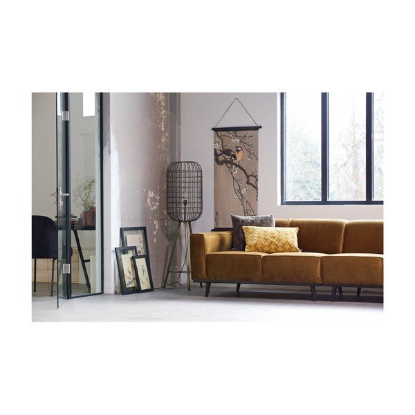 Gorčično rumen bombažni vzglavnik BePureHome, 40 x 60 cm-image-3