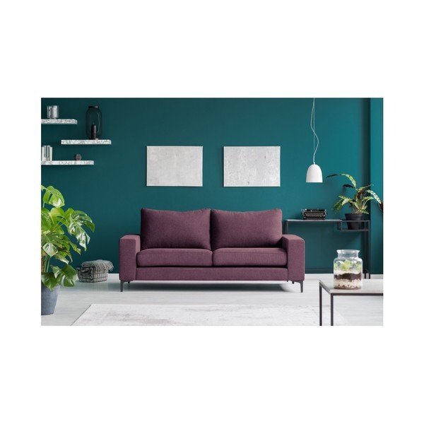 Vijolična trisedežna zofa Kooko Home Cancan-image-2