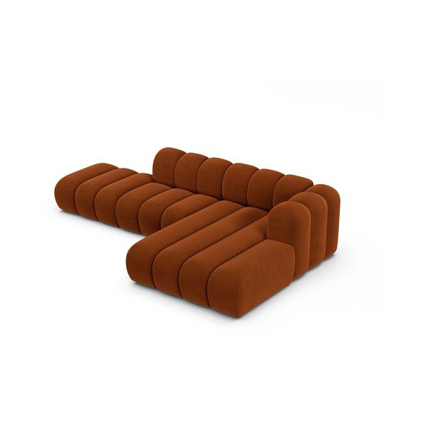 Oranžna kotna sedežna garnitura (desni kot) Lupine – Micadoni Home-image-2