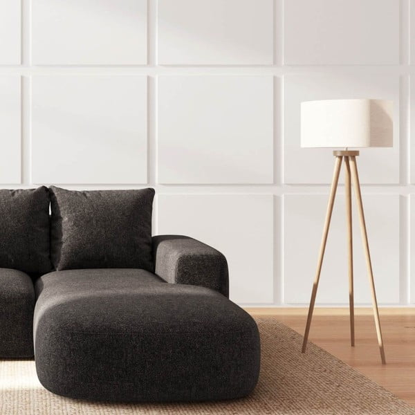 Antracitno siva kotna sedežna garnitura (desni kot/z ležalnikom) Monce – Rodier-image-3